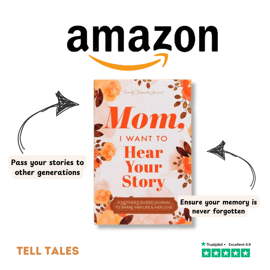 Mom’s Story Journal by Tell Tales Is Now on Amazon!