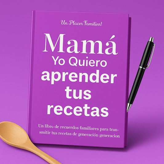 Mom, I Want Learn Your Recipe Journal (Espanol)