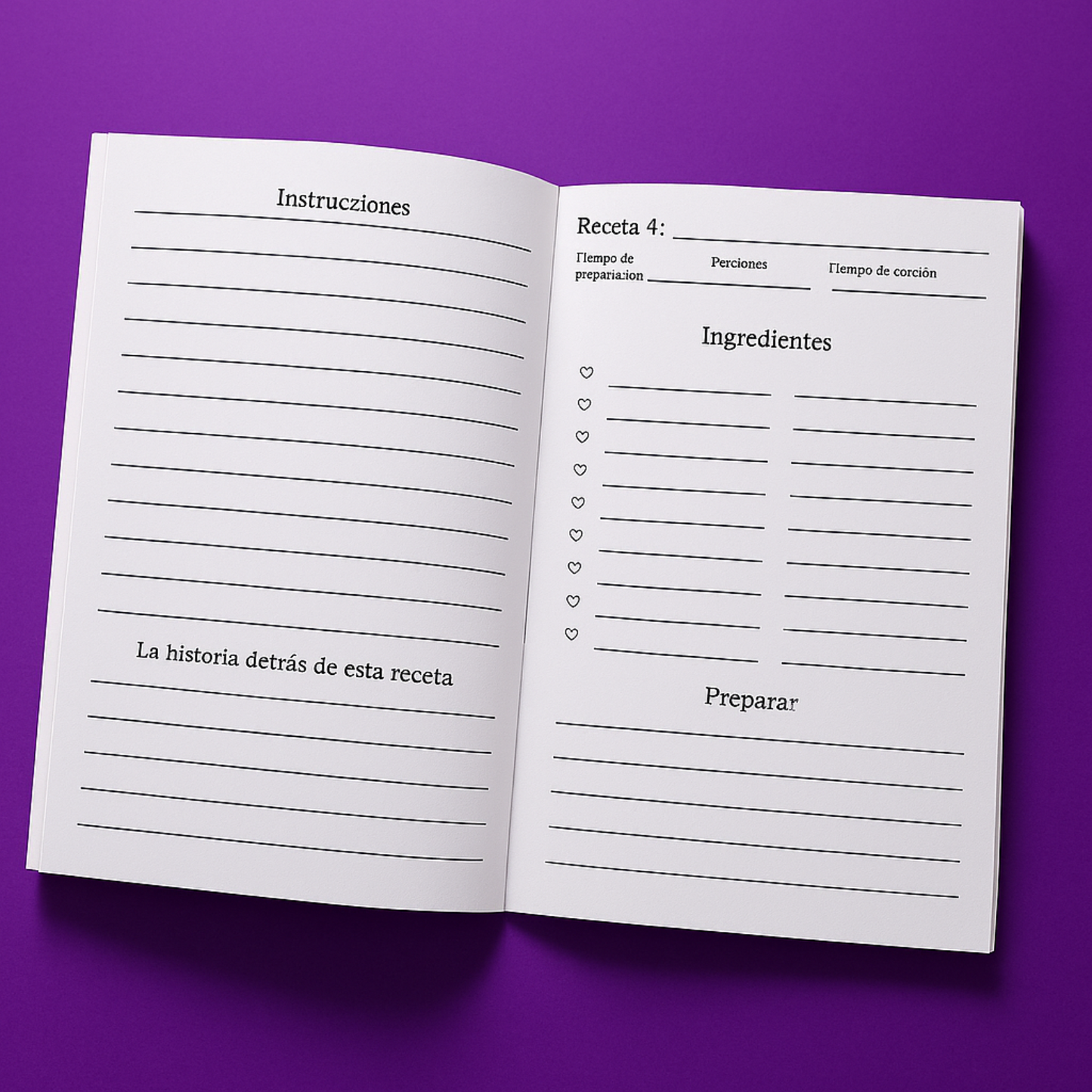 Mom, I Want Learn Your Recipe Journal (Espanol)