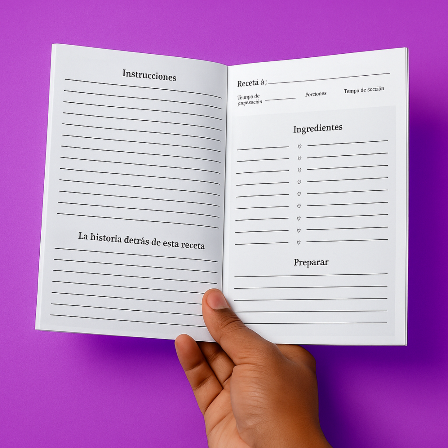 Mom, I Want Learn Your Recipe Journal (Espanol)