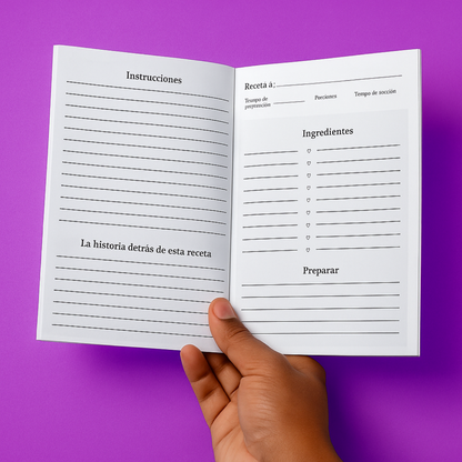 Mom, I Want Learn Your Recipe Journal (Espanol)